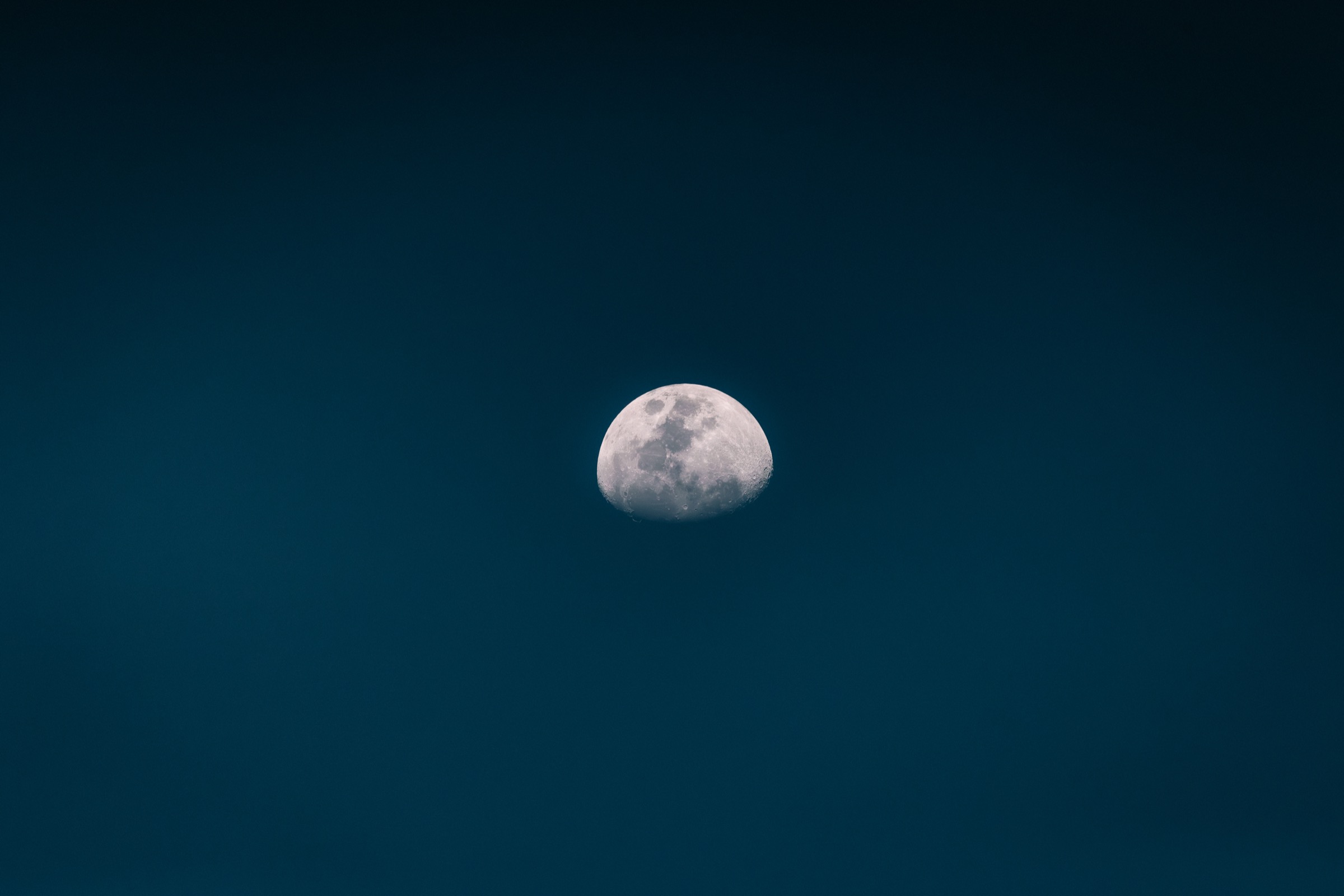 Zimbabwe — moon at dusk